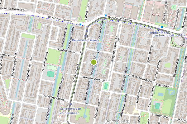 Ambulance-melding op Alerdincksingel, Rotterdam op 20 juli, kaart-overzicht