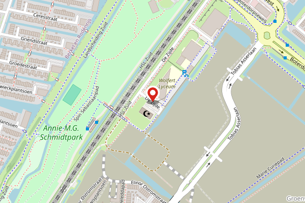 Brandweer-melding op De Zijde, Bergschenhoek op 24 april, kaart-overzicht