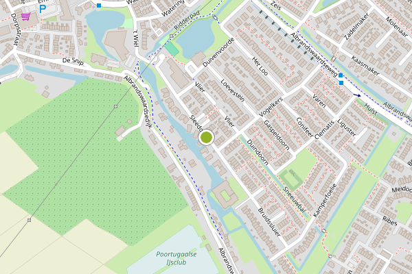 Ambulance-melding op Sleedoorn, Poortugaal op 21 juli, kaart-overzicht