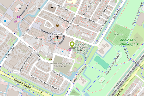 Ambulance-melding op Molenwerfstraat, Berkel en Rodenrijs op 24 april, kaart-overzicht