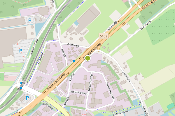 Ambulance-melding op Achterdijk, Rhoon op 11 mei, kaart-overzicht