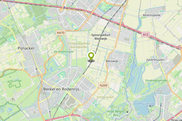 Ambulance-melding op BLEISW, Lansingerland op 23 april, kaart-overzicht