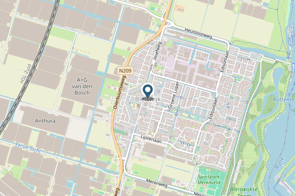 Politie-melding op Bleiswijk op 23 april, kaart-overzicht
