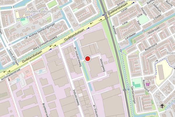 Brandweer-melding op Veilingweg, Berkel en Rodenrijs op 21 juli, kaart-overzicht