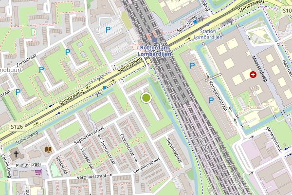 Ambulance-melding op Thomas à Kempisstraat, Rotterdam op 21 juli, kaart-overzicht