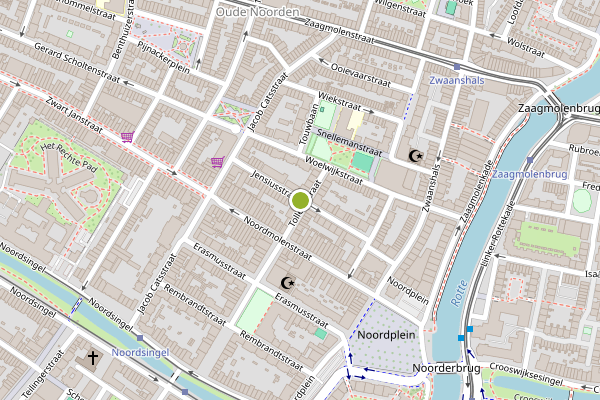 Ambulance-melding op Jensiusstraat, Rotterdam op 21 juli, kaart-overzicht
