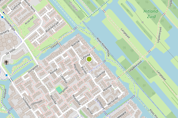 Ambulance-melding op Lahndal, Capelle aan den IJssel op 21 juli, kaart-overzicht