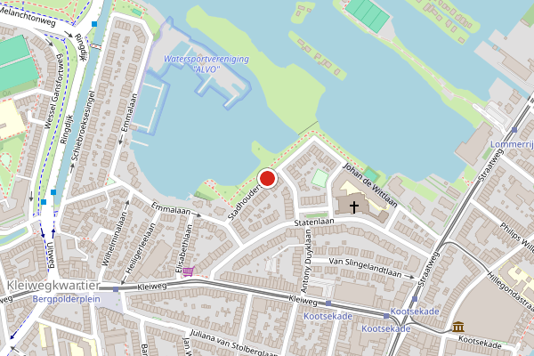 Brandweer-melding op Stadhouderslaan, Rotterdam op 21 juli, kaart-overzicht