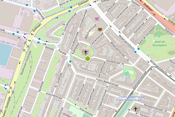 Ambulance-melding op Charloisse Kerksingel, Rotterdam op 21 juli, kaart-overzicht