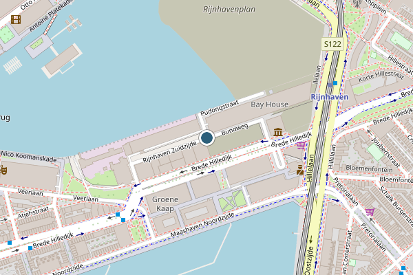 Politie-melding op Rijnhaven Z.z., Rotterdam op 21 juli, kaart-overzicht