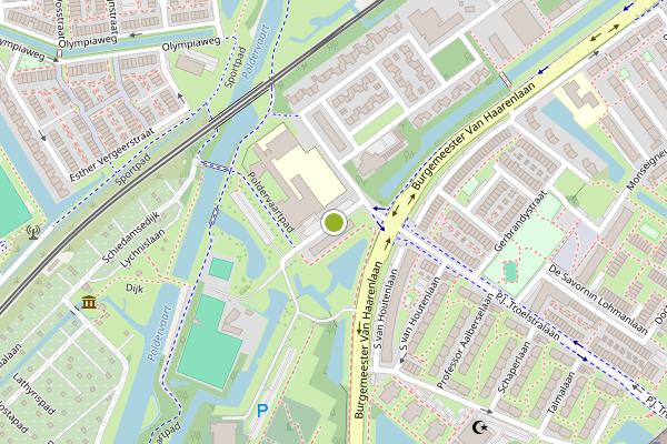 Ambulance-melding op Laan van Spieringshoek, Schiedam op 21 juli, kaart-overzicht