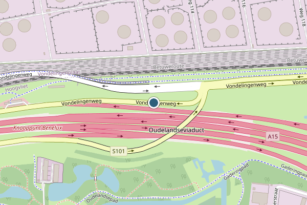 Politie-melding op Vondelingenweg, Hoogvliet op 21 juli, kaart-overzicht