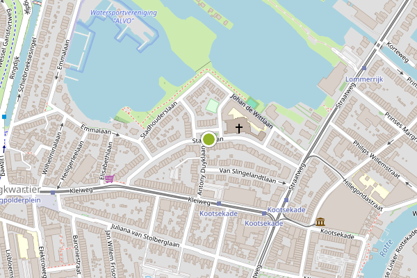 Ambulance-melding op Statenlaan, Rotterdam op 21 juli, kaart-overzicht