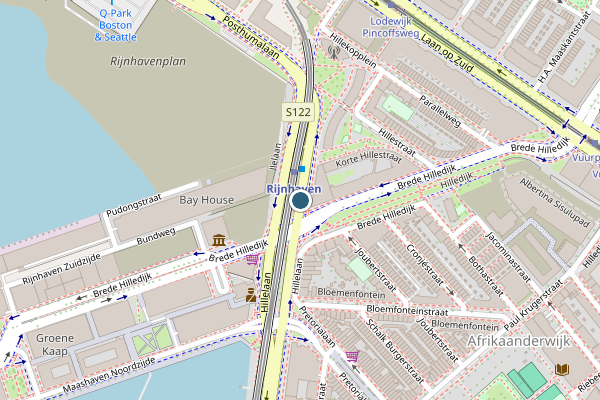 Ambulance + Politie samen ter plaatse op Hillelaan, Rotterdam op 21 juli, kaart-overzicht nieuws-bericht