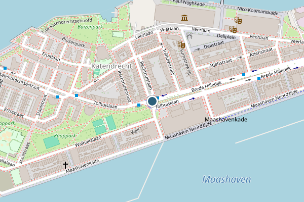 Ambulance + Politie samen ter plaatse op Tolhuislaan, Rotterdam op 21 juli, kaart-overzicht nieuws-bericht