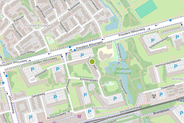 Ambulance-melding op Curieplaats, Rotterdam op 21 juli, kaart-overzicht