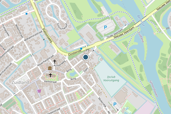 Politie-melding op Hoofd, Zuidland op 21 juli, kaart-overzicht