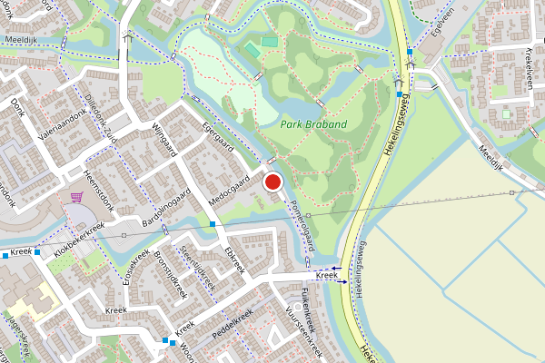 Brandweer-melding op Pomerolgaard, Spijkenisse op 21 juli, kaart-overzicht
