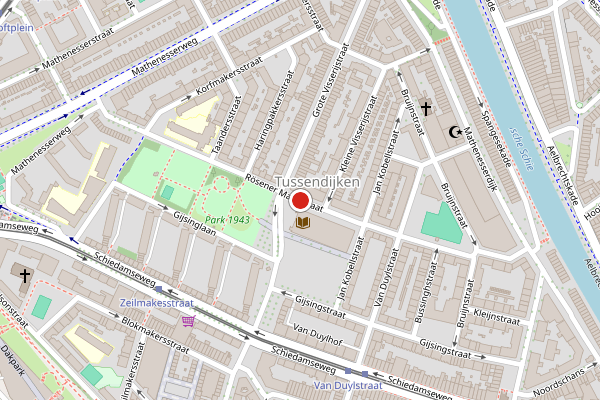 Brandweer-melding op Rosener Manzstraat, Rotterdam op 21 juli, kaart-overzicht