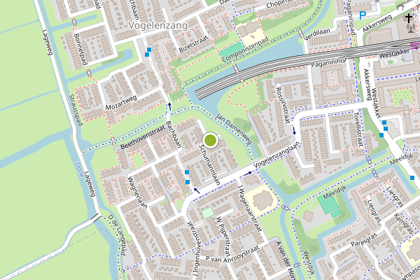 Ambulance-melding op Mendelssohnstraat, Spijkenisse op 21 juli, kaart-overzicht