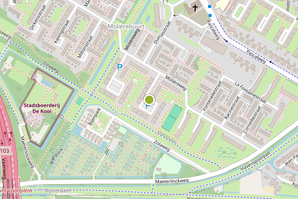 Ambulance-melding op Rousseaustraat, Rotterdam op 22 juli, kaart-overzicht