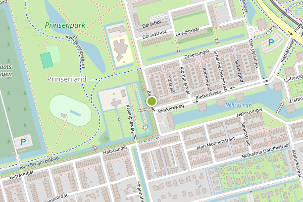 Ambulance-melding op Beelstraat, Rotterdam op 22 juli, kaart-overzicht