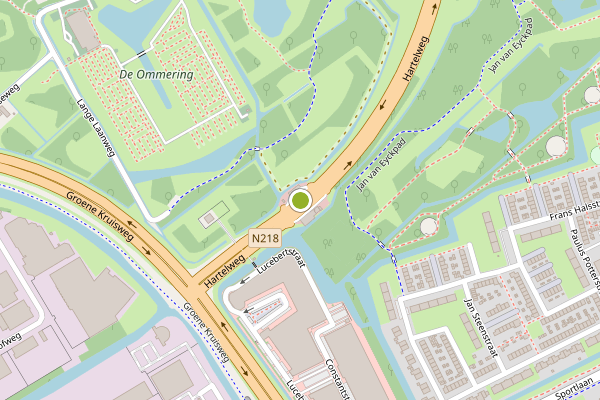 Ambulance-melding op Hartelweg, Spijkenisse op 22 juli, kaart-overzicht
