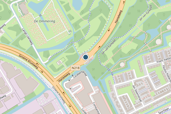Ambulance + Brandweer + Politie samen ter plaatse op Hartelweg, Spijkenisse op 22 juli, kaart-overzicht nieuws-bericht