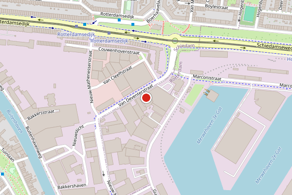 Brandweer-melding op Van Deventerstraat, Rotterdam op 22 juli, kaart-overzicht