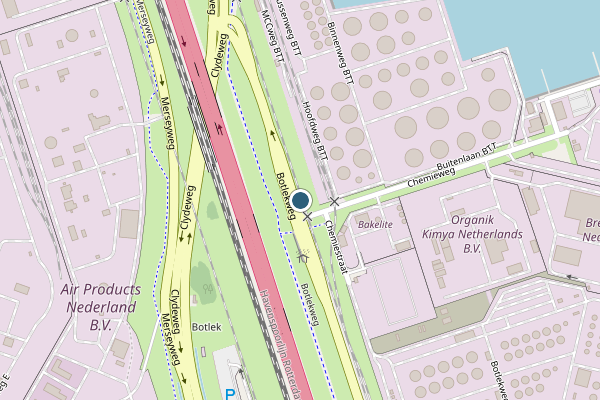 Politie-melding op Botlek, Rotterdam op 22 juli, kaart-overzicht