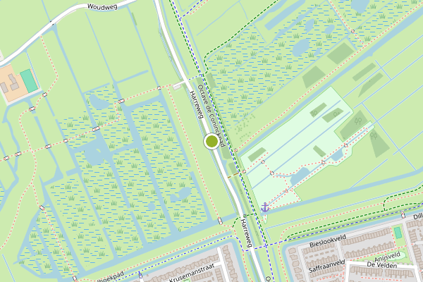 Ambulance-melding op Harreweg, Schiedam op 22 juli, kaart-overzicht