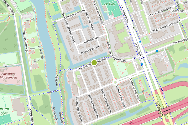 Ambulance-melding op Francijntje de Kadtlaan, Vlaardingen op 13 mei, kaart-overzicht