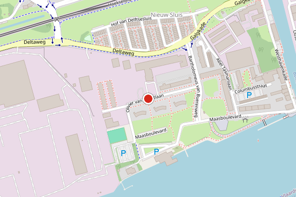 Brandweer-melding op Olivier van Noortlaan, Vlaardingen op 13 mei, kaart-overzicht