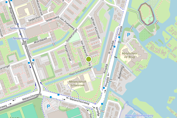 Ambulance-melding op Van Bijnkershoekweg, Rotterdam op 22 juli, kaart-overzicht