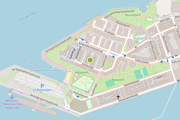 Ambulance-melding op Parlevinkerpad, Rotterdam op 22 juli, kaart-overzicht
