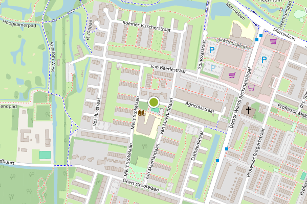 Ambulance-melding op Gansfoortstraat, Vlaardingen op 12 mei, kaart-overzicht