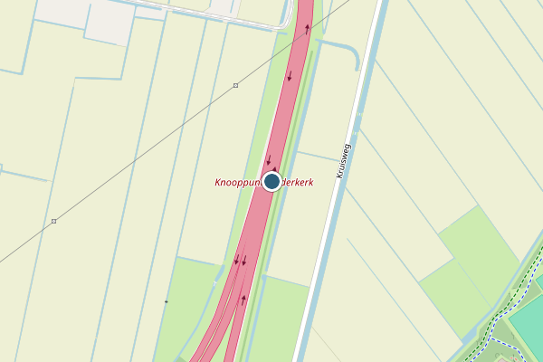 Politie-melding op A38 Li, Ridderkerk op 22 juli, kaart-overzicht