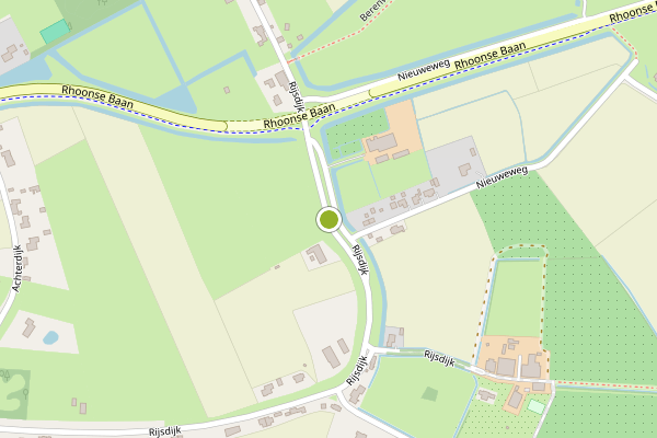 Ambulance-melding op Rijsdijk, Rhoon op 13 mei, kaart-overzicht