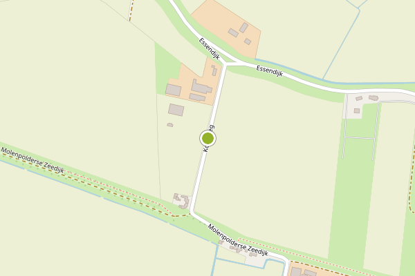 Ambulance-melding op Korteweg, Rhoon op 12 mei, kaart-overzicht