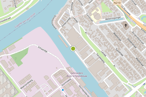 Ambulance-melding op Haven, Krimpen aan den IJssel op 12 mei, kaart-overzicht