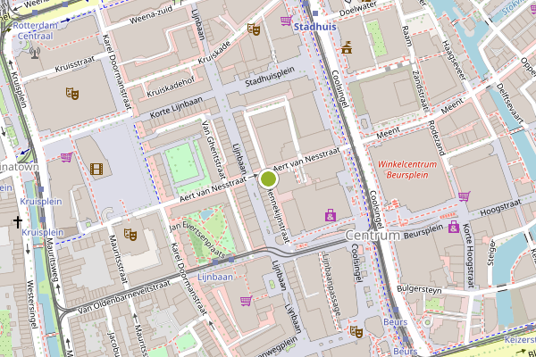 Ambulance-melding op Hennekijnstraat, Rotterdam op 23 juli, kaart-overzicht