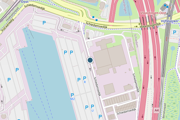 Politie-melding op Schiedamsedijk, Vlaardingen op 23 juli, kaart-overzicht