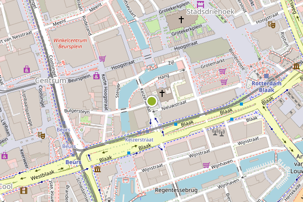 Ambulance-melding op 2e Nieuwstraathof, Rotterdam op 23 juli, kaart-overzicht