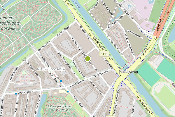 Ambulance-melding op Catharina van Zoelenstraat, Rotterdam op 23 juli, kaart-overzicht