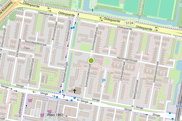 Ambulance-melding op Sommelsdijkstraat, Rotterdam op 23 juli, kaart-overzicht
