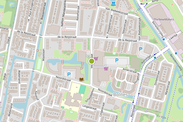 Ambulance-melding op Vechtstraat, Ridderkerk op 23 juli, kaart-overzicht