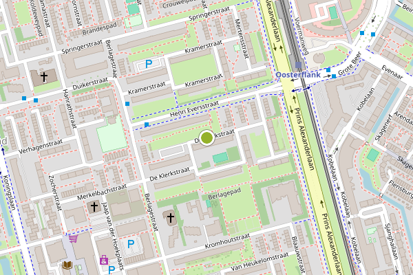 Ambulance-melding op De Klerkstraat, Rotterdam op 24 juli, kaart-overzicht