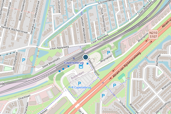 Ambulance + Politie samen ter plaatse op Capelsebrugpad, Rotterdam op 24 juli, kaart-overzicht nieuws-bericht