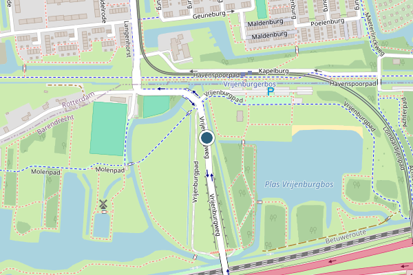 Politie-melding op Vrijenburgweg, Barendrecht op 13 mei, kaart-overzicht