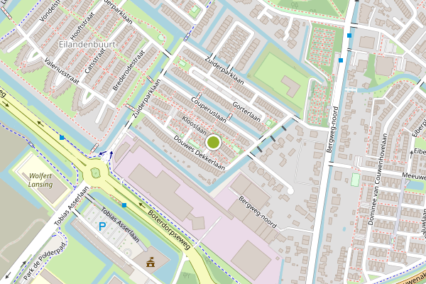 Ambulance-melding op Douwes Dekkerlaan, Bergschenhoek op 24 juli, kaart-overzicht